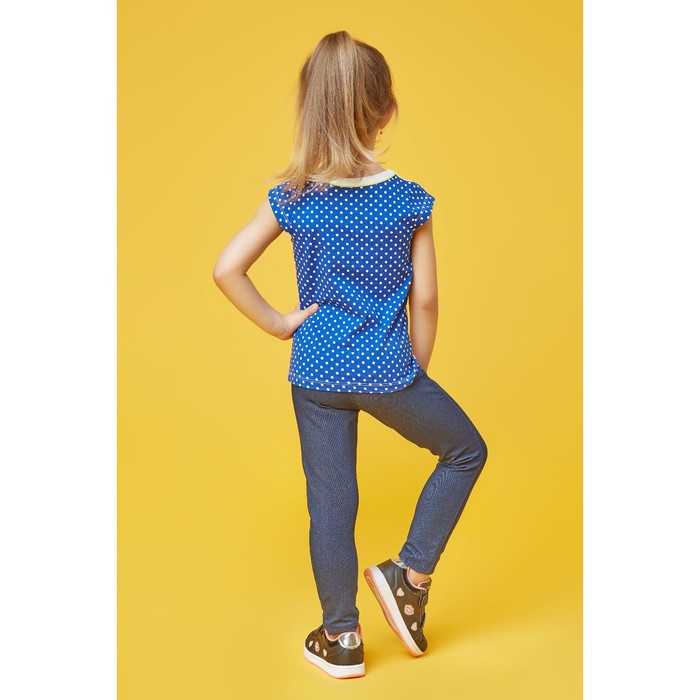 Футболка для девочки, рост 104 см, цвет белый, набивка МИКС Л638