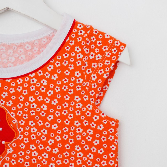 Футболка для девочки, рост 116 см, цвет белый, набивка МИКС Л638