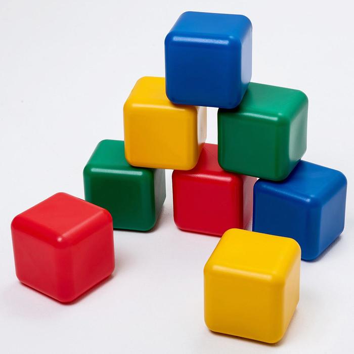 цена Набор цветных кубиков, 8 штук, 12 х 12 см