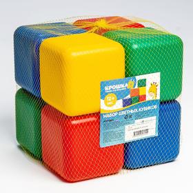 Набор цветных кубиков, 8 штук, 12 х 12 см от Сима-ленд