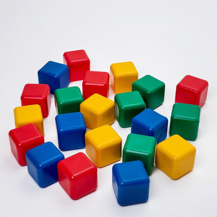 купить Набор цветных кубиков, 21 штука 12 × 12 см