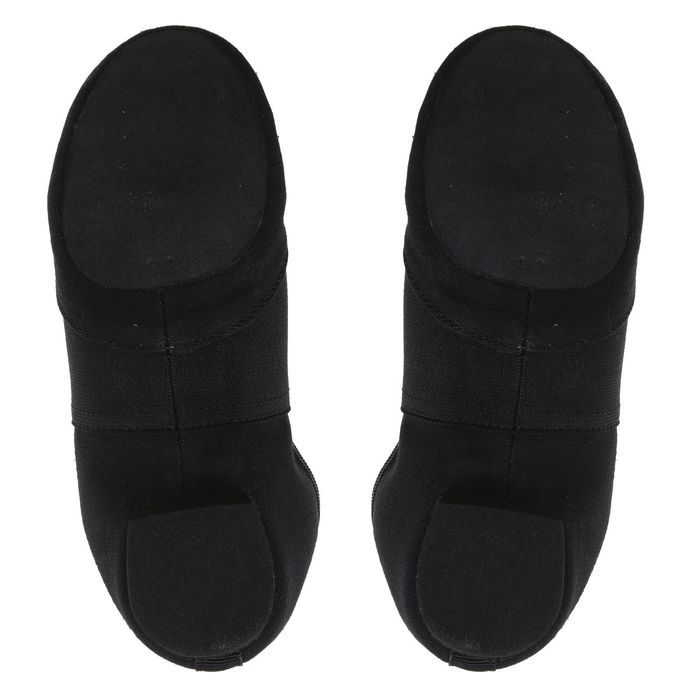 Джазовки тканевые, с резинкой, длина по стельке 20,5 см, цвет чёрный