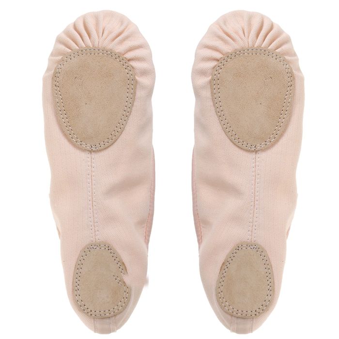 Балетки тиковые, длина по стельке 23,5 см, цвет персиковый