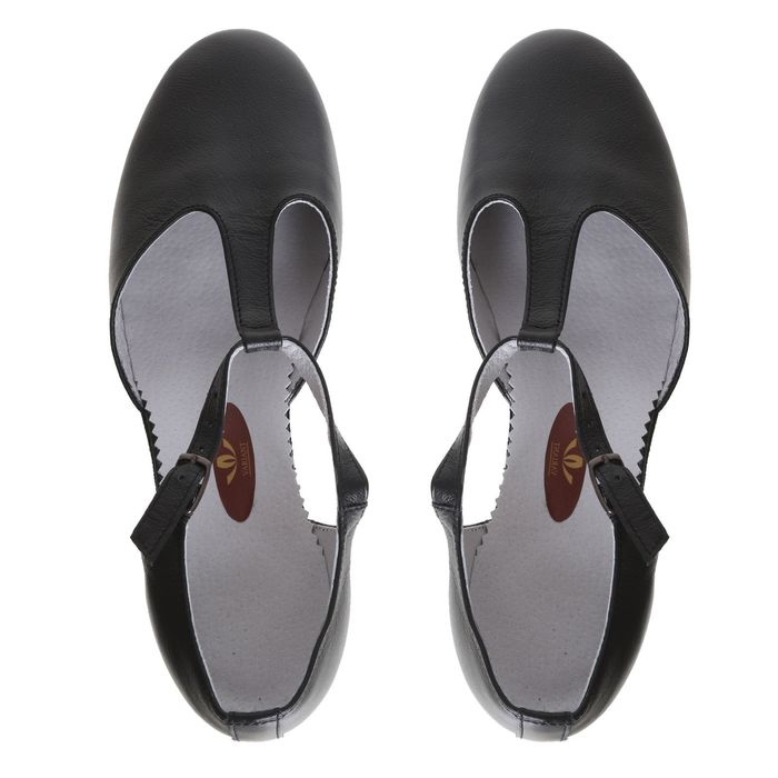 Туфли репетиторские женские, длина по стельке 27 см, цвет чёрный