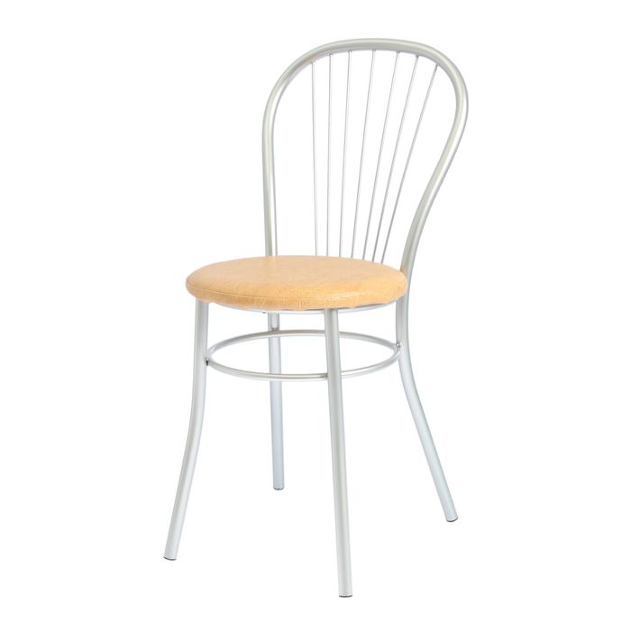 Стул "Уют 2",  цвет хром/бежевый