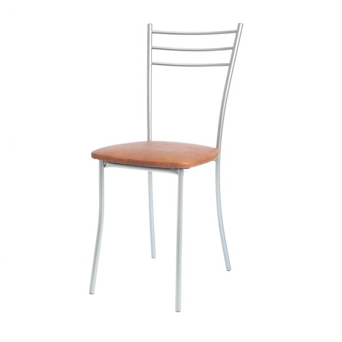 Стул "Ханна 1", цвет хром/шоколадный