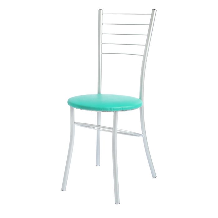 Стул "Бистро", цвет хром/лагуна