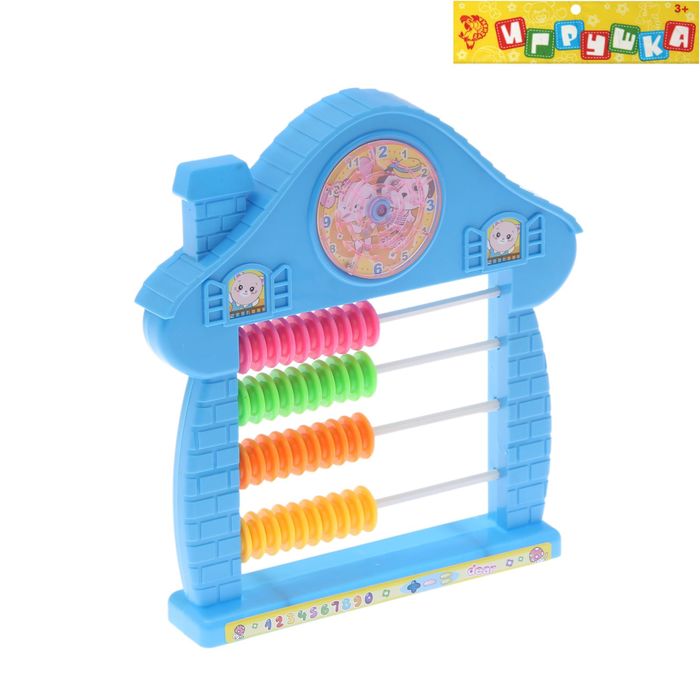 Игрушка обучающая счеты "Теремок", цвета МИКС