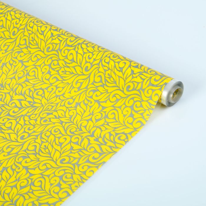 Пленка для цветов и подарков "Золотые узоры" 0.7 х 10 м, 30 мкм