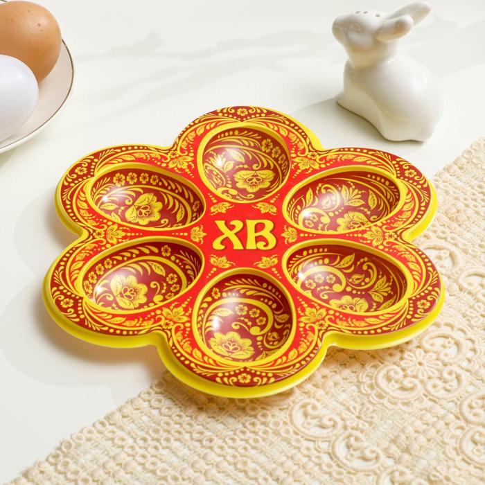 Пасхальная подставка на 6 яиц "Орнаментальная"