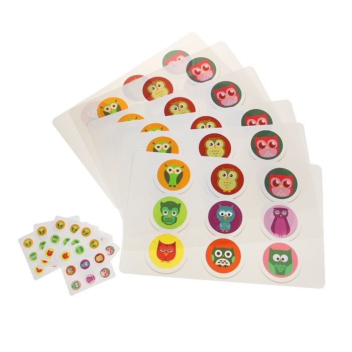 Набор салфеток кухонных 12 шт "Совы" 6 шт - 43х28 см, 6 шт - 10х10 см