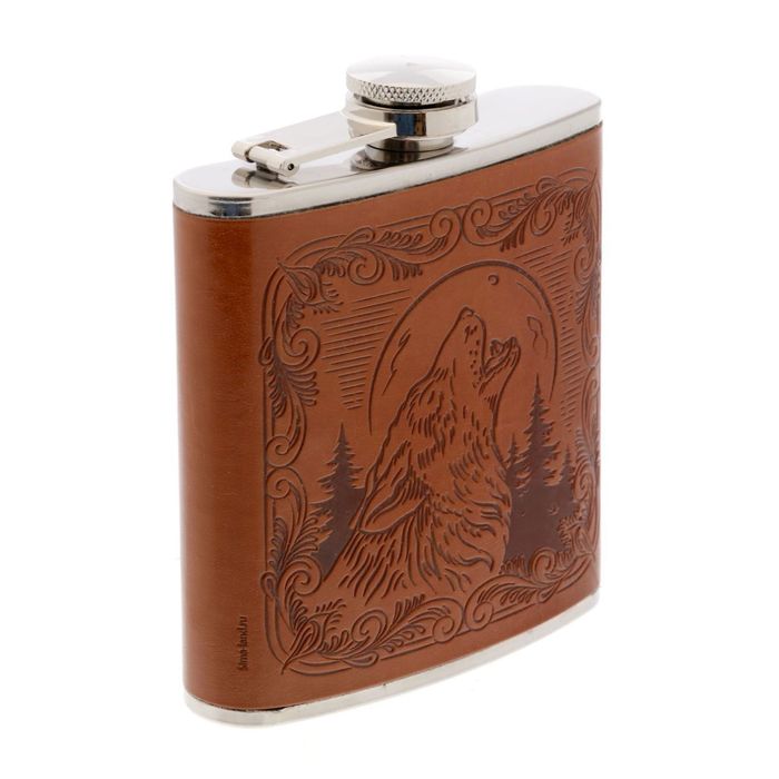 Фляжка "Волк", 210 мл