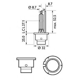 

Лампа ксеноновая Interpower, D2S, 5000к