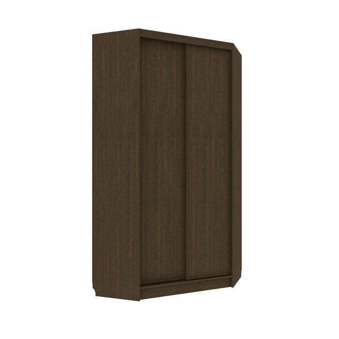 Угловой шкаф-купе Практичный Венге Темный