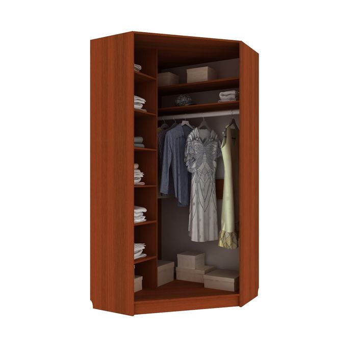 Угловой шкаф-купе Практичный Орех Мария Луиза