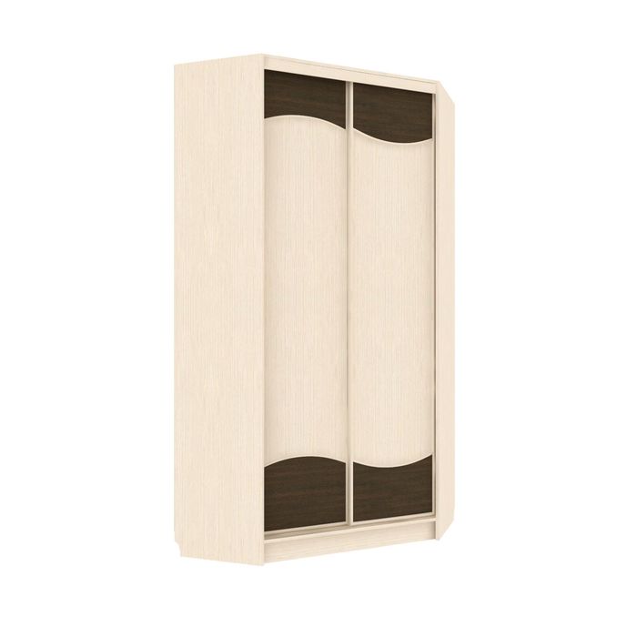 Угловой шкаф-купе Приятный Венге Светлый