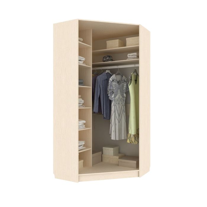 Угловой шкаф-купе Приятный Венге Светлый