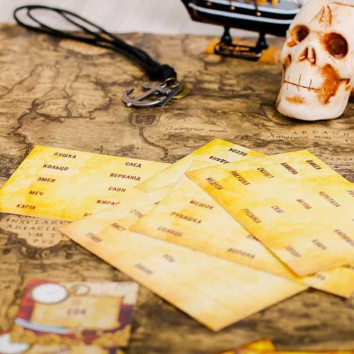 Настольная игра на объяснение слов "Пиратский сундук"