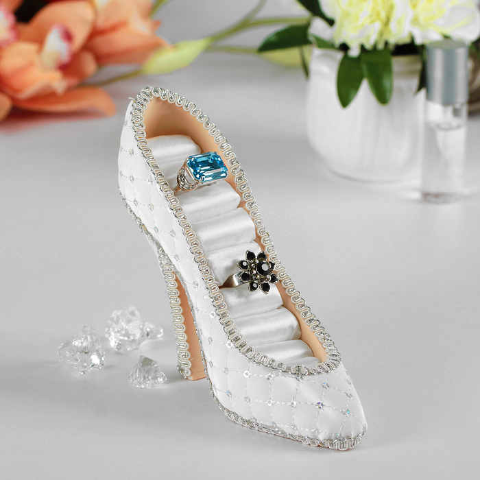 Подставка под кольца "Туфелька стеганая" h=12,5