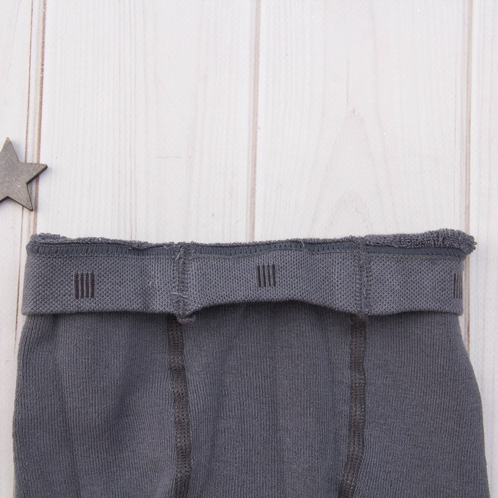 Колготки детские махровые SOF-TIKI 7С-38СП-392 цвет тёмно-серый, рост 104-110
