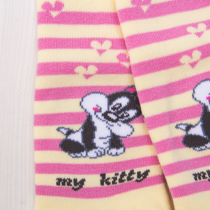 Колготки детские махровые SOF-TIKI 7С-38СП-390 цвет кремовый, рост 62-74