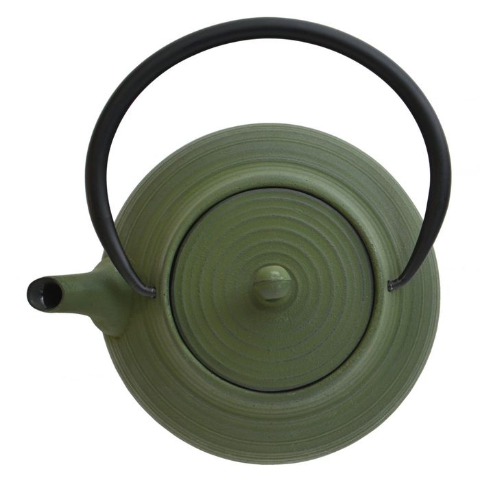 Чугунный чайник Studio, цвет темно-зеленый, 1.1 л