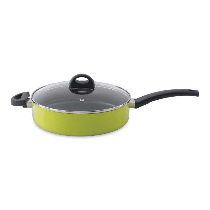 Сотейник Eclipse, с длинной ручкой, цвет зеленый, 26 см, 3.2 л