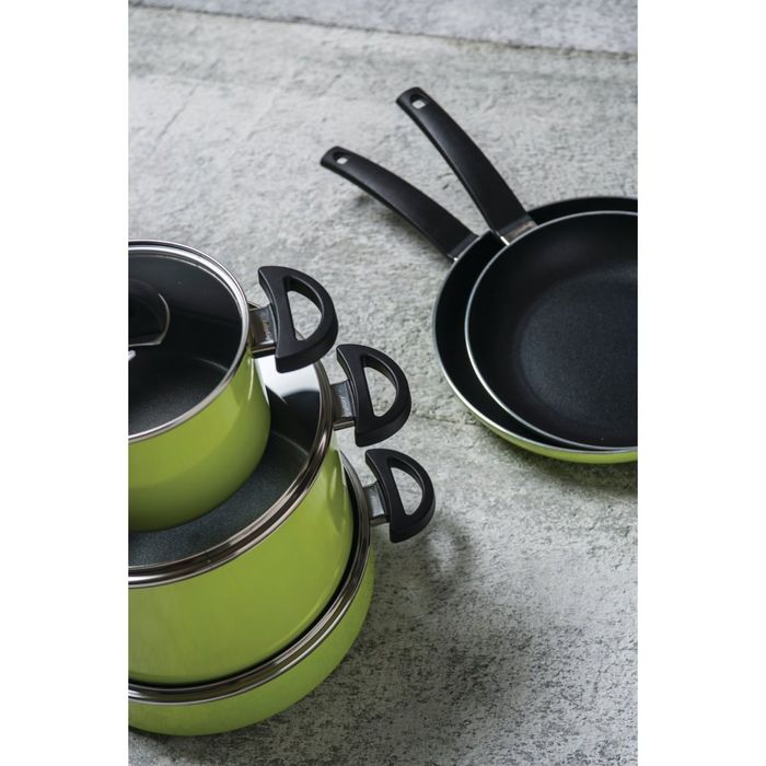Сотейник Eclipse, с длинной ручкой, цвет зеленый, 26 см, 3.2 л