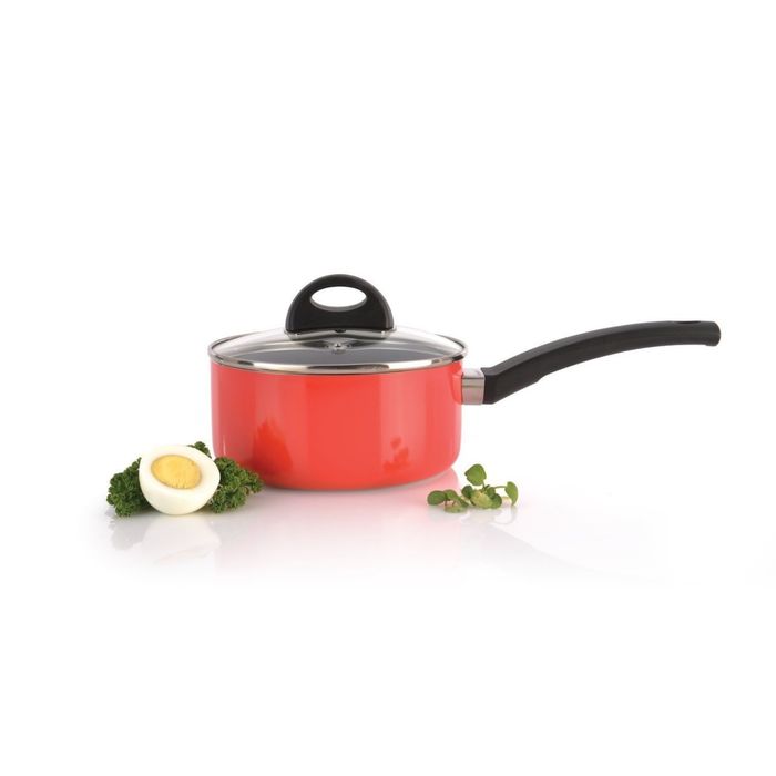 Ковш с крышкой Eclipse, цвет красный, 16 см, 1.5 л