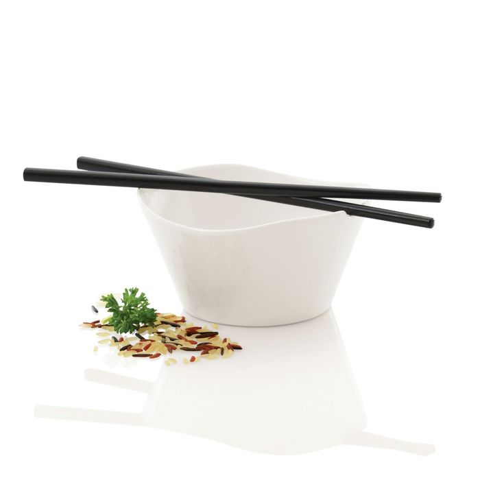 Миска для риса с палочками Eclipse, 11 см, 0.3 л, 2 шт.