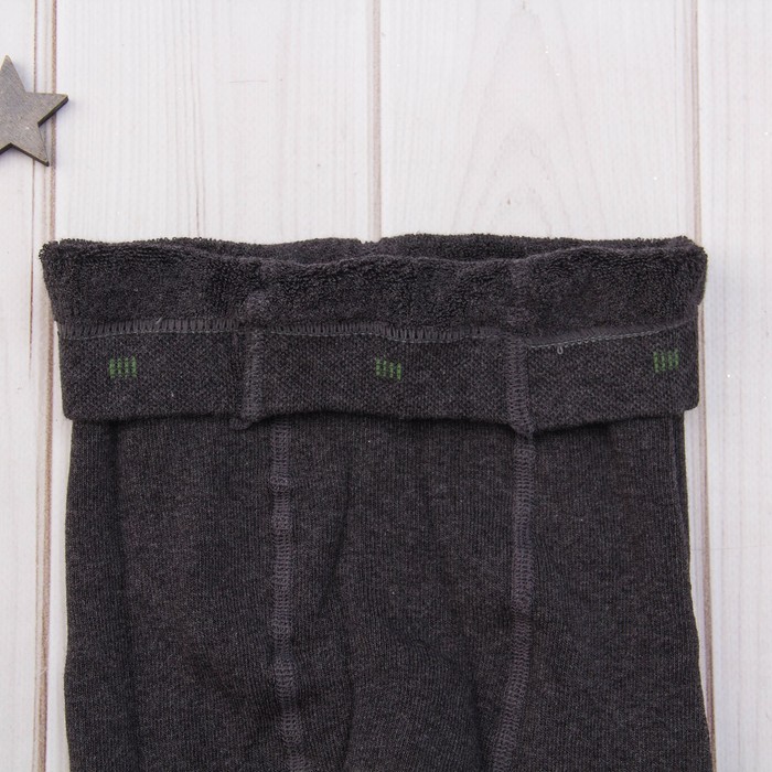 Колготки детские махровые SOF-TIKI 7С-38СП цвет тёмно-серый, рост 116-122