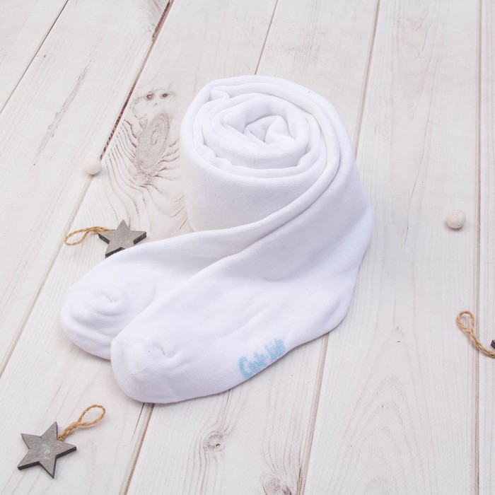 Колготки детские махровые SOF-TIKI 7С-38СП цвет белый, рост 128-134