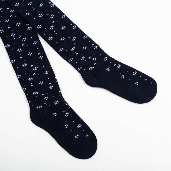 Колготки детские махровые SOF-TIKI 7С-38СП-396 цвет южная ночь, рост 128-134