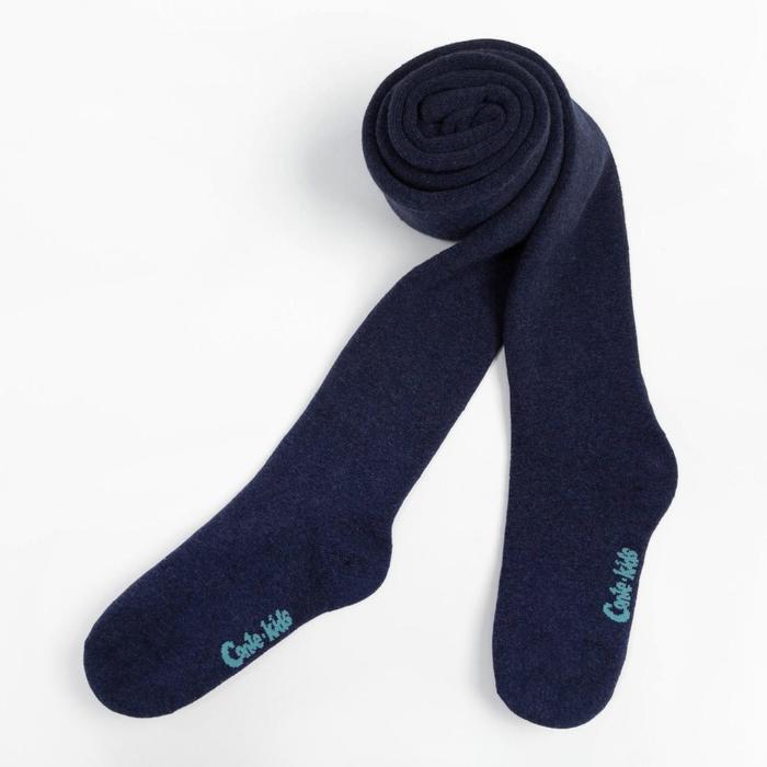 Колготки детские махровые SOF-TIKI 7С-38СП цвет тёмно-синий, рост 140-146