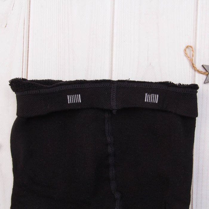 Колготки детские махровые SOF-TIKI 7С-38СП цвет чёрный, рост 140-146