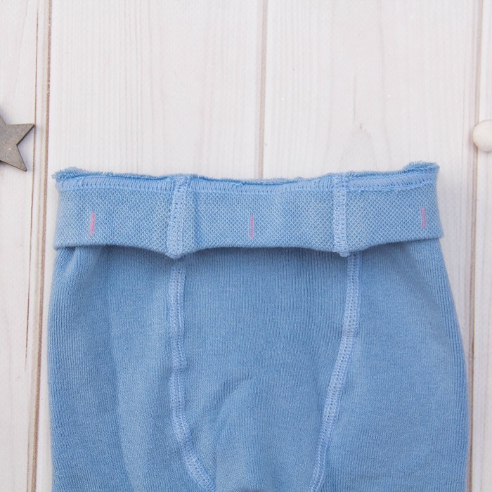 Колготки детские махровые SOF-TIKI 7С-38СП-226 цвет голубой, рост 62-74