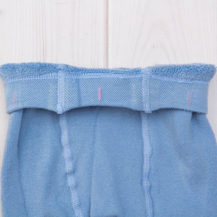 Колготки детские махровые SOF-TIKI 7С-38СП-235 цвет голубой, рост 62-74