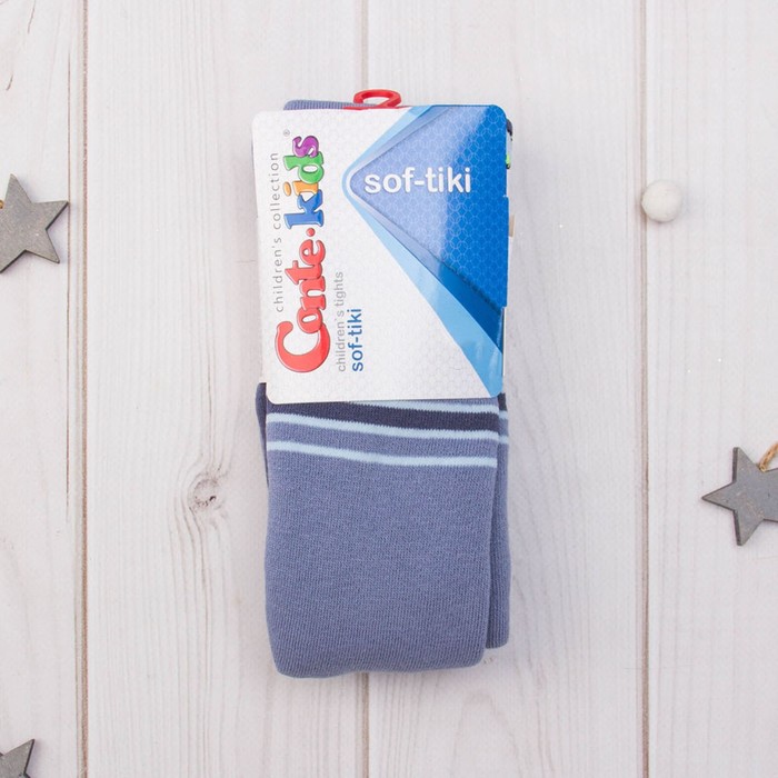 Колготки детские махровые SOF-TIKI 7С-38СП-391 цвет светлый джинс, рост 62-74