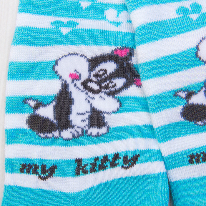 Колготки детские махровые SOF-TIKI 7С-38СП-390 цвет бирюзовый, рост 80-86