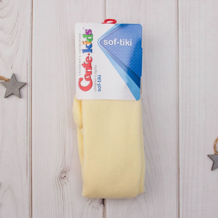 Колготки детские махровые SOF-TIKI 7С-38СП-390 цвет кремовый, рост 80-86