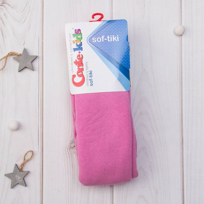 Колготки детские махровые SOF-TIKI 7С-38СП-390 цвет мальва, рост 80-86