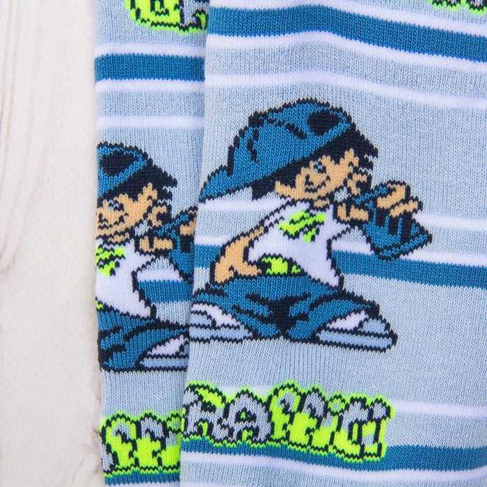 Колготки детские махровые SOF-TIKI 7С-38СП-391 цвет голубой, рост 80-86