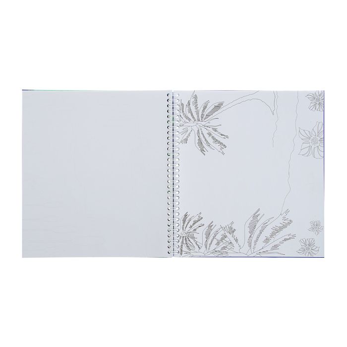 Альбом для творчества "Мир динозавров" 36 страниц, с наклейками и трафаретами