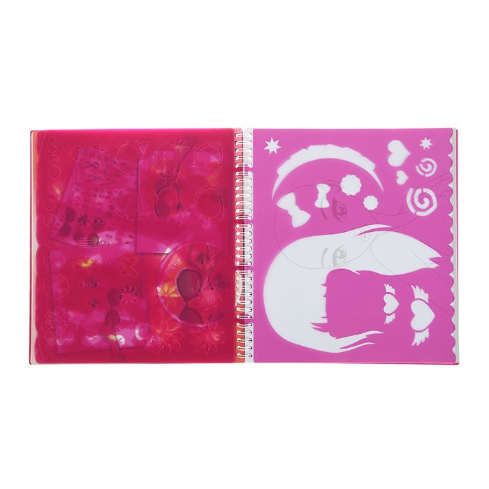 Альбом для творчества "Стань стилистом" 36 страниц, с наклейками и трафаретами