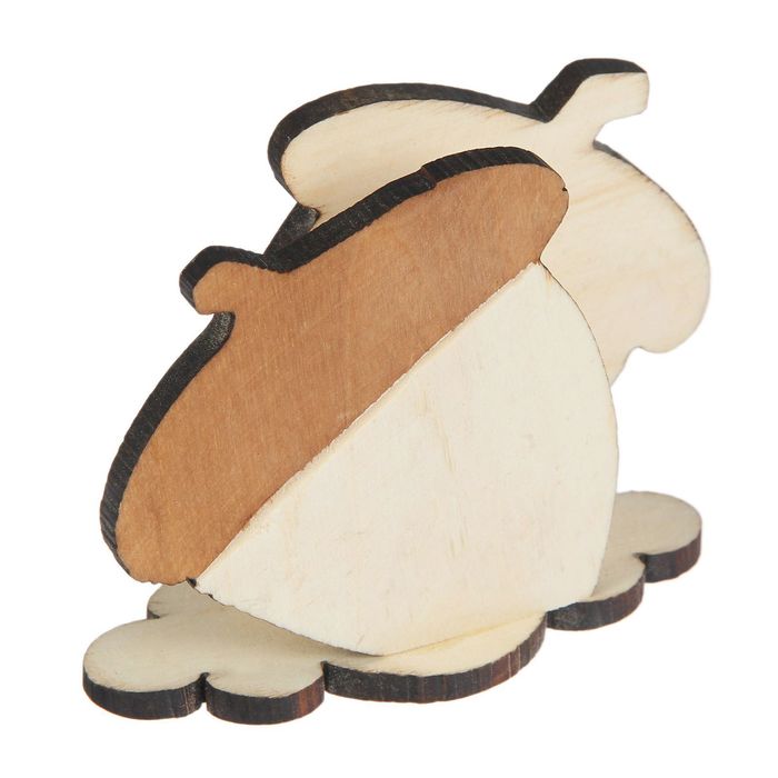 Салфетница деревянная "Жёлудь", окрашенная