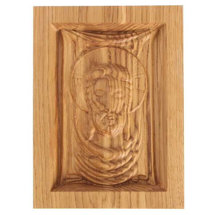 Резная икона "Спас нерукотворный 1"