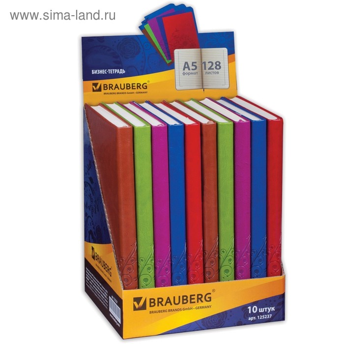 

Бизнес-тетрадь А5, 148 х 218 мм, 128 листов, линия Feelings, кожа с тиснением, МИКС