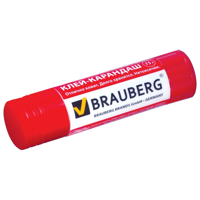 Клей-карандаш PVP 15 г BRAUBERG