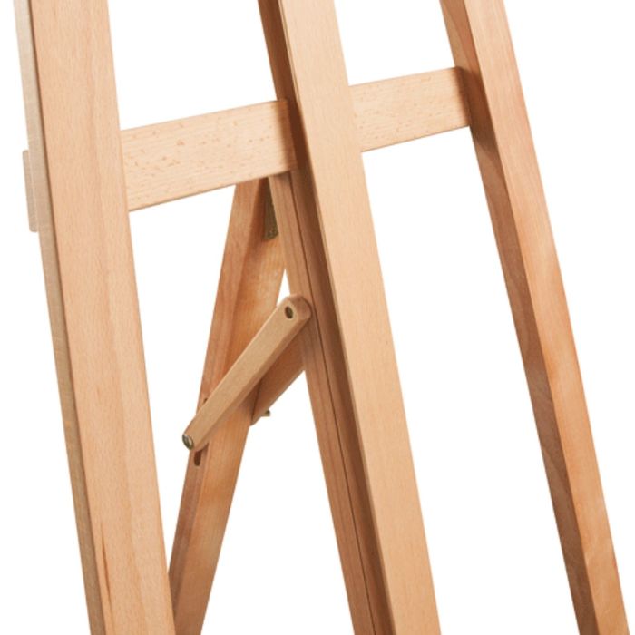 Мольберт тип «Лира», угол 60°, размер 63 х 174 (231) х 68 см, высота холста – 126 см, сосна, цвет под бук