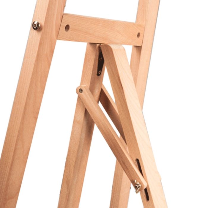 Мольберт тип «Лира», угол 60°, размер 61 х 152 х 67 см, высота холста – 126 см, сосна, цвет под бук